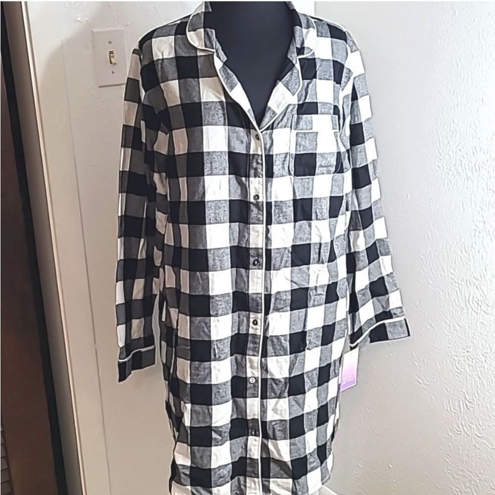 Stars Above flannel sleep dress/shirt